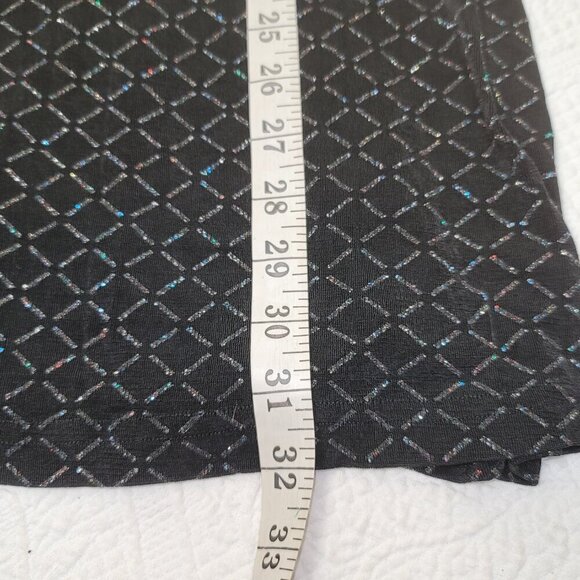 824. LA Belle Sleeveless Dress Black Sz M - Picture 4 of 7